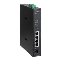 Edimax IGS-1105P Industrial 5-Port Gigabit Din-Rail Switch- 4 Gigabit PoE+ ports and 1 SFP uplink
