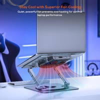 mbeat Stage S8 Rotating Laptop Stand with RGB Cooling Fan and USB Ports