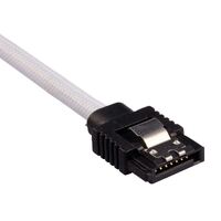 Corsair Premium Sleeved SATA 6Gbps 60cm Cable Â White