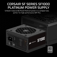 Corsair SF Series SF1000 80 PLUS Platinum Cybenetics Platinum SFX Power Supply