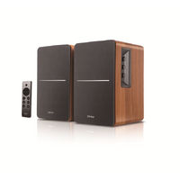 Edifier R1280DBS - 2.0 Lifestyle Bookshelf Bluetooth Studio Speakers - Optical Coaxial Bluetooth Line In1 Line2 R L: 21W21W Brown
