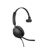 Jabra Evolve2 40 SE Wired USB-C MS Mono Headset 360 degree Busy Light Noise Isolationg Ear Cushions 2Yr Warranty