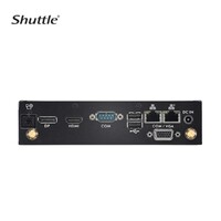 Shuttle XPC SLIM Barebone - Core i5-1335U (15W), 2x DDR5, 2x M.2 2280, HDMI, DP, VGA, COM, 2 x LAN, (5G LTE optional), 90W, fanless,