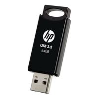 HP 712B 64GB USB 3.2 Flash Drive Memory Stick Thump Key External Storage Capless Sliding Design Compatible with Windows 10 11 Mac (16GB 32GB)