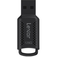 Lexar V400 128GB JumpDrive USB3.0 Flash Drive, up to 100MB s read, Black,Securely protect files with Lexar DataShield. 256-bit AES encryption for add