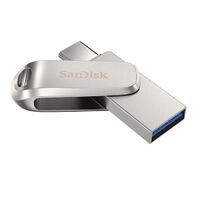 SanDisk 128GB Ultra Dual Drive Luxe USB-C  USB-A Flash Drive Memory Stick 150MB s USB3.1 Type-C Swivel for Android Smartphones Tablets Macs PCs
