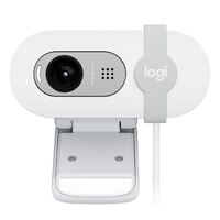 Logitech Brio 100 Full HD 1080p webcam with auto-light balance, integrated privacy shutter, and built-in mic