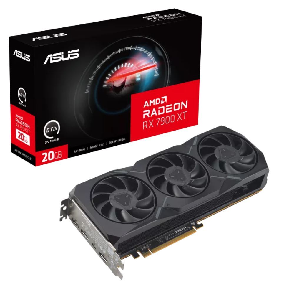 ASUS AMD Radeon RX7900XT-20G RX7900 XT 20GB GDDR6 2400 MHz Boost Clock ...