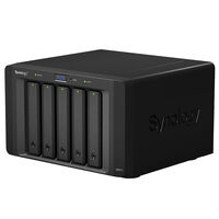 Synology Expansion Unit DX517 5-Bay 3.5 inch Diskless NAS for Scalable Compatible Models (SMB) DS1517 and DS1817. 3 year Warranty