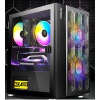 Antec NX200M RGB m-ATX ITX Case 3x RGB Fan. Large Mesh Front for excellent cooling Side Window Radiator 240mm. GPU 275mm