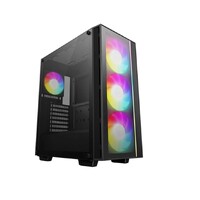 DeepCool MATREXX 55 V4 C Full Tempered Glass Side Panel ATX Case. Front top USB3.0 (Type-C) Pre-Installed 3140mm ARGB PWM Fans 1120mm ARGB