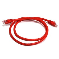 8Ware CAT6A Cable 0.25m (25cm) - Red Color RJ45 Ethernet Network LAN UTP Patch Cord Snagless
