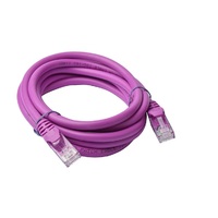 8Ware CAT6A Cable 2m - Purple Color RJ45 Ethernet Network LAN UTP Patch Cord Snagless