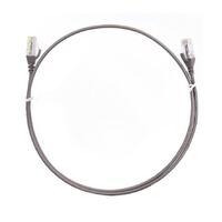 8ware CAT6 Ultra Thin Slim Cable 0.25m   25cm - Grey Color Premium RJ45 Ethernet Network LAN UTP Patch Cord 26AWG for Data