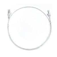 8ware CAT6 Ultra Thin Slim Cable 5m   500cm - White Color Premium RJ45 Ethernet Network LAN UTP Patch Cord 26AWG for Data