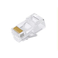 Astrotek CAT6 UTP -RJ45 Connector 8P8C Network Plug 3 Prong Blade 3U inch  Gold plating (50pcs bag)