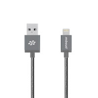 mbeat  inchToughlink inch1.2m Lightning Fast Charger Cable - Grey Durable Metal Braided MFI  Apple iPhone X 11 7S 7 8 Plus XR 6S 6 5 5S iPod iPad Mini