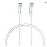 Verbatim Charge  Sync USB-C to USB-C Cable 1m - White 