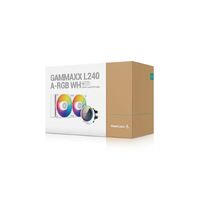 DeepCool Gammaxx L240 A-RGB White (1700 bracket Included) 2 x ARGB PWM Fans Anti-Leak Intel LGA2066 2011-v3 2011 1700 1200 1151 1150 1155 AM5 AM4