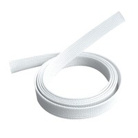 Brateck Braided Cable Sock (30mm 1.2 inch Width)  Material Polyester Dimensions1000x30mm -- White