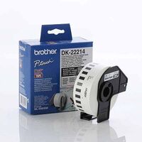 Brother White Paper Roll 12mm x 30.48. DK-22214. For use with QL-500 QL-550 QL-650TD and QL-1050 printers