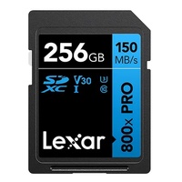 Lexar High-Performance 800x PRO 256GB SDHC SDXC UHS-I Card BLUE Series speeds of up to 150MB s1 shoot high-quality images and stunning 1080p Full-HD