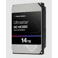 Western Digital WD Ultrastar DC HC550 14TB 3.5 ft SATA  512MB 7200RPM EAMR SE 5yrs Warranty