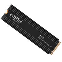 Crucial T700 4TB Gen5 NVMe SSD Heatsink 12400 11800 MB s R W 2400TBW 1500K IOPs 1.5M hrs MTTF with DirectStorage Intel 13th Gen  AMD Ryzen 7000