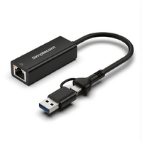 Simplecom NU315C SuperSpeed USB-C and USB-A to Gigabit Ethernet Adapter