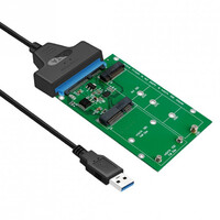 Simplecom SA221 USB 3.0 to mSATA  NGFF M.2 (B Key) SSD 2 in 1 Combo Adapter
