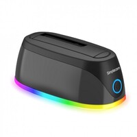 Simplecom SD336 USB 3.0 Docking Station for 2.5 inch and 3.5 inch SATA Drive with RGB Lighting