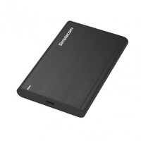 Simplecom SE221 Aluminium 2.5 inch inch SATA HDD SSD to USB 3.1 Enclosure Black