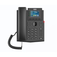 Fanvil X303W Enterprise IP Phone, 2.4-inch Color Screen, 4 SIP Lines, 6-party conferencing, HD audio, Built-in 2.4GHz  5GHz Wi-Fi, External PS