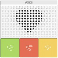 Fanvil Y501 2 SIP Lines Healthcare Intercom, HD Audio, Waterproof  Dustproof, PoE Enabled, Wall Mountable, 10 100Mbps, 3 Button. Auto answe, No Wi-Fi