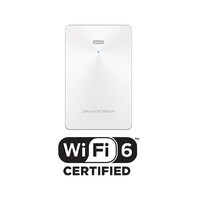 Grandstream GWN7661E GWN In-Wall Wi-Fi 6 Access Point designed for offices, hotels, homes, apartments, and more,ideal Wi-Fi AP for voice-over-Wi-Fi