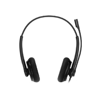 Yealink UH34L-D-UC  Dual Wideband Noise Cancelling Headset USB Foam Ear Piece HD Voice Plug  Play Active Protection Technology Black