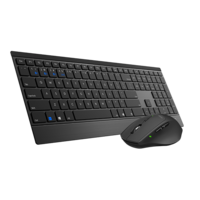RAPOO 9500M Bluetooth  2.4G Wireless Multi-mode Keyboard Mouse Combo Black - 1300DPI 4.5mm Ultra-Slim