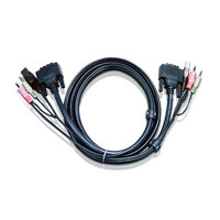 Aten KVM Cable 3m with DVI-D (Dual Link) USB  Audio to DVI-D (Dual Link) USB  Audio 