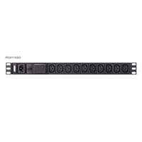 Aten 10 Port 1U Basic PDU with Surge Protection supports 10A with 10 IEC C13 outputs