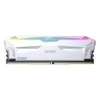 Lexar LD5EU016G-R6400GDWA Ares U-DIMM DDR5 6400 32GB Kit (16GB2),with heatsink and RGB lighting, White, dual pack