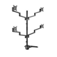 Brateck LDT72-T048 PREMIUM ALUMINUM ARTICULATING MONITOR STAND from 17 inch-32 inch weight capacity 6kg 180 degree Rotation