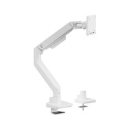 Brateck LDT81-C012-W NOTEWORTHY HEAVY-DUTY GAS SPRING MONITOR ARM For most 17 inch~49 inch Monitors Fine Texture White (new)
