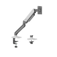Brateck LDT88-C012 SINGLE SCREEN RUGGED MECHANICAL SPRING MONITOR ARM For most 17 inch~32 inch Monitors Space Grey  White (New)
