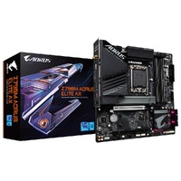 Gigabyte Z790M AORUS ELITE AX Intel LGA 1700 ATX Motherboard 4x DDR5 ~128GB 1x PCI-E x16 3x M.2 6x SATA  6x USB 3.2 1x USB-C4x USB 2.0