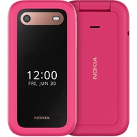 Nokia 2660 Flip 128MB - Pink (1GF012HPC1A04)AU STOCK 2.8 inch 48MB 128MB 0.3MP Dual SIM 1450mAh Removable 2YR