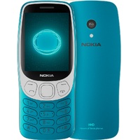 Nokia 3210 4G - Scuba Blue (1GF025CPJ2L04) AU STOCK, 2.4 ft,  2.8 ft, 64 128MB, 2MP, Dual SIM, 1450mAh Removable, 2YR