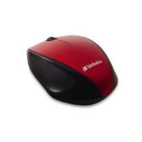 Verbatim MultiTrac Red Mouse Blue LED Wireless Optical