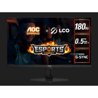 AOC 27 ft 180hz 1ms VA, FHD 1080 Adaptive Sync, 300 cd m2, HDMI 2.0, DP 1.4, Line in  Earphone x 1,  VESA 100mm, Flicker FREE Low Blue,  Gaming Monito