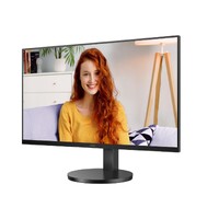 AOC 27 inch IPS 4K 3840 x 2160 UHD HDR10 Speakers Flicker FREE HDMI 2.0 x 2 DisplayPort 1.4 x 1  black. VESA 100 Height Adjust  Office Monitor