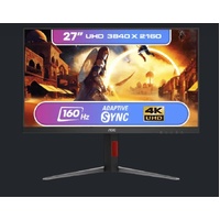 AOC 27 ft IPS LCD W-LED 16:9, 4K 3840 x 2160 UHD HDR10 Speakers HDMI 2.1 x 2 DisplayPort 1.4 x 1  HDR400